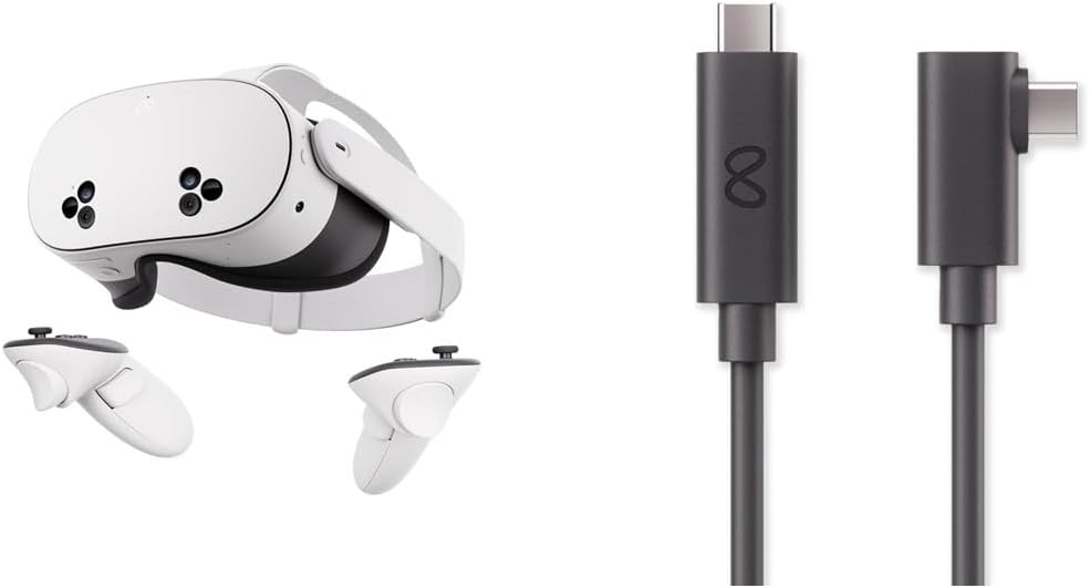 Meta Quest 3S 128 GB – Dive into virtual reality – Thousands of immersive experiences – All-in-one headset – Get a 3-month trial of Meta Horizon+ included