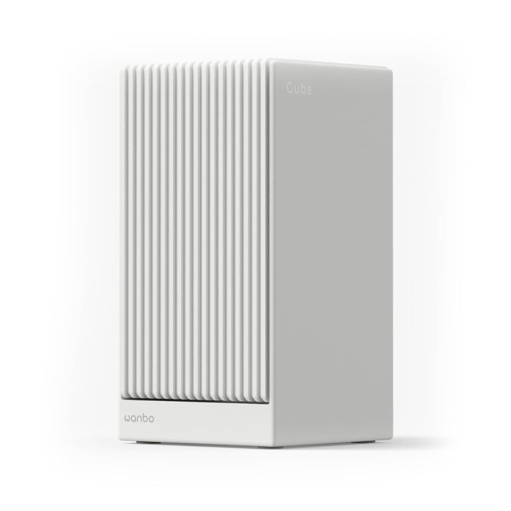 Wanbo Cube 2 Pro Smart Projector with Android TV & ToF Auto-Focus – Compact Portable Mini Projector and Bluetooth Speaker 8W, Keystone Correction, Home Theater for Small Spaces, Bedrooms, Dorms, Blue
