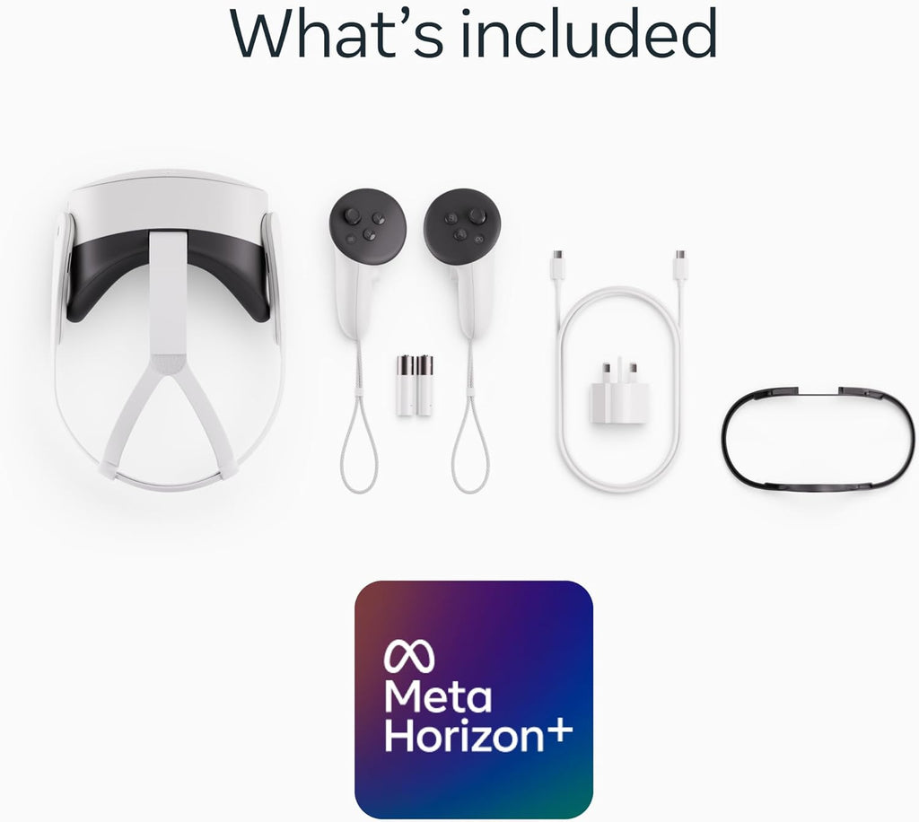 Meta Quest 3S 128 GB – Dive into virtual reality – Thousands of immersive experiences – All-in-one headset – Get a 3-month trial of Meta Horizon+ included
