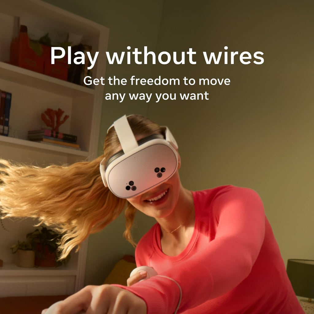 Meta Quest 3S 128 GB – Dive into virtual reality – Thousands of immersive experiences – All-in-one headset – Get a 3-month trial of Meta Horizon+ included
