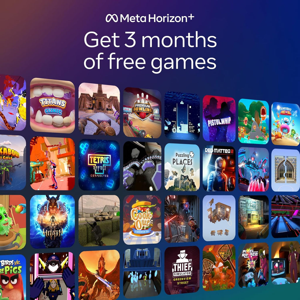 Meta Quest 3S 128 GB – Dive into virtual reality – Thousands of immersive experiences – All-in-one headset – Get a 3-month trial of Meta Horizon+ included